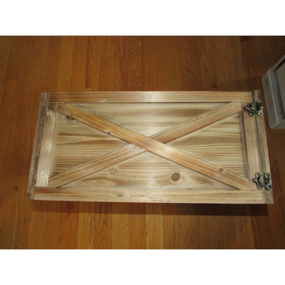 NEW Sealed St Ives Solid Wood Tree Collar Sand and Stable Christmas Holiday - Picture 9 of 12